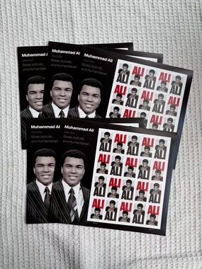 5books Muhammad Ali Commemorative Large Sheet Stamps
